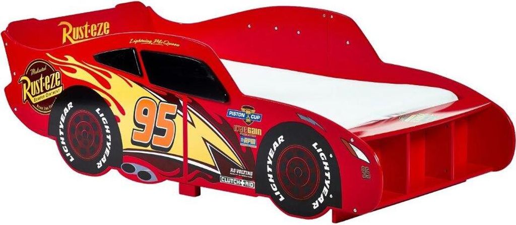 Disney Cars Lightning McQueen-förmiges Kinderbett mit Produktbild 