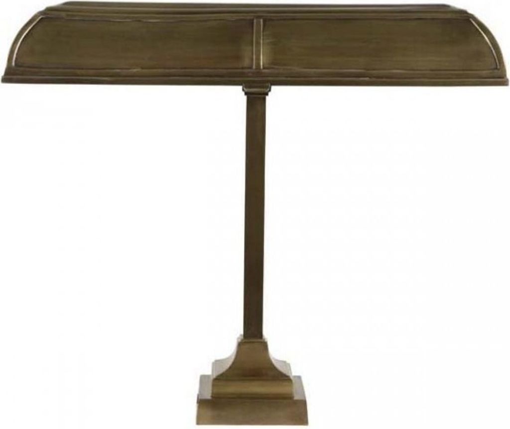 Luxus Messing Schreibtischleuchte Bankerlampe New York Style - Hochwertige Qualität Schreibtisch Lampe Leuchte