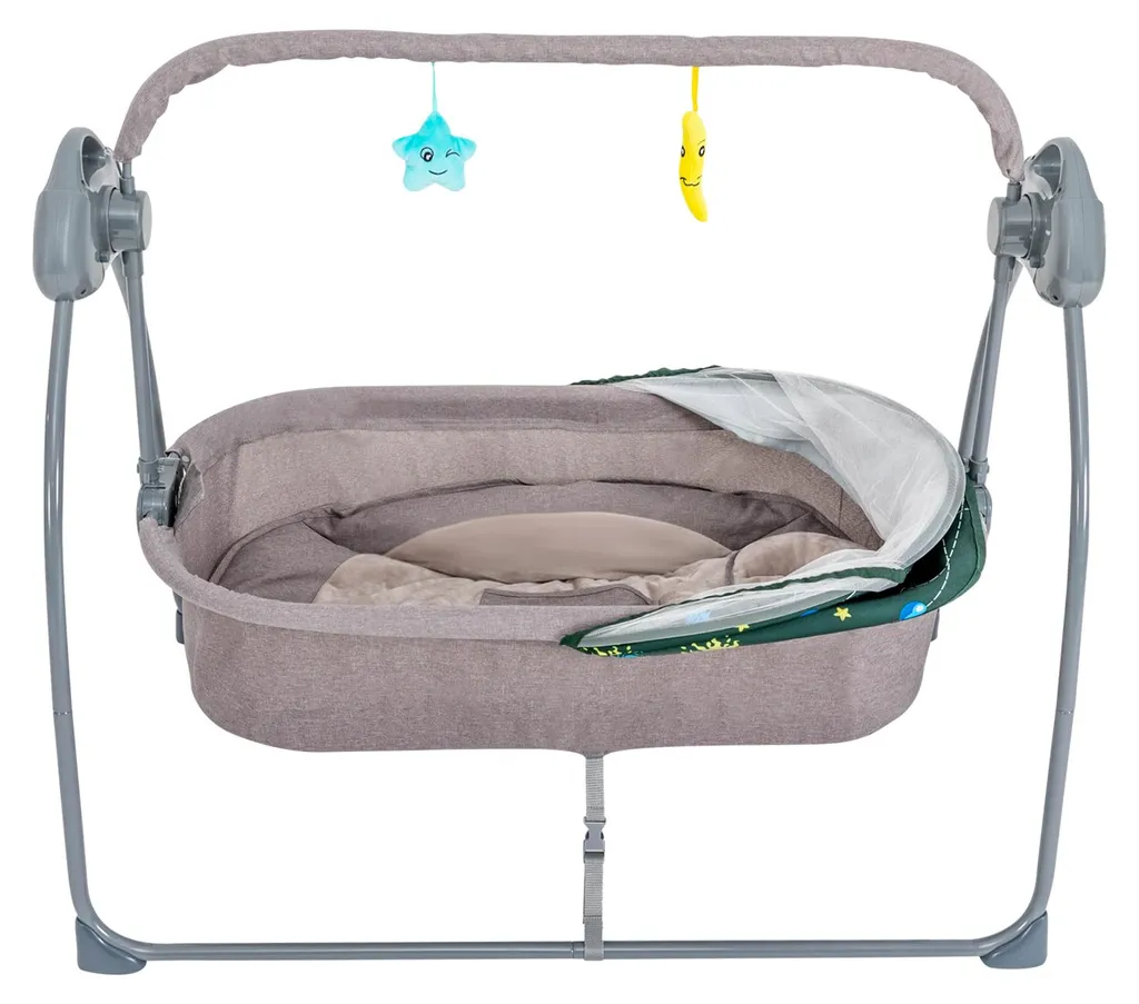 Transat Bébé Électrique Pliable : Solution Anti-Pleurs 5 Vitesses 0-18m - 3