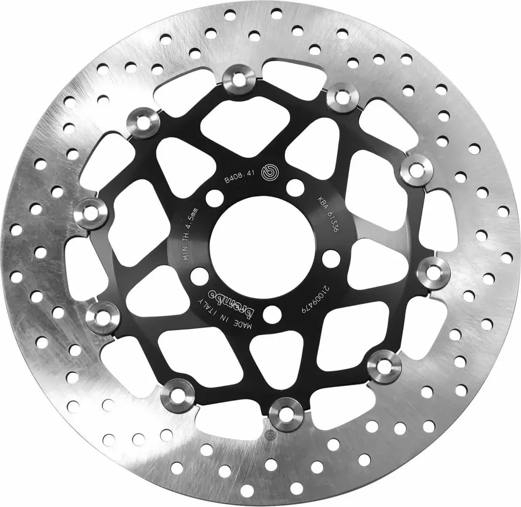 Disque de frein de moto flottant 300mm Brembo Série Or à 5 trous inox