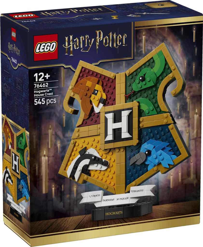 LEGO Harry Potter Hogwarts Hauswappen - Wanddeko 3D Modell Produktbild 