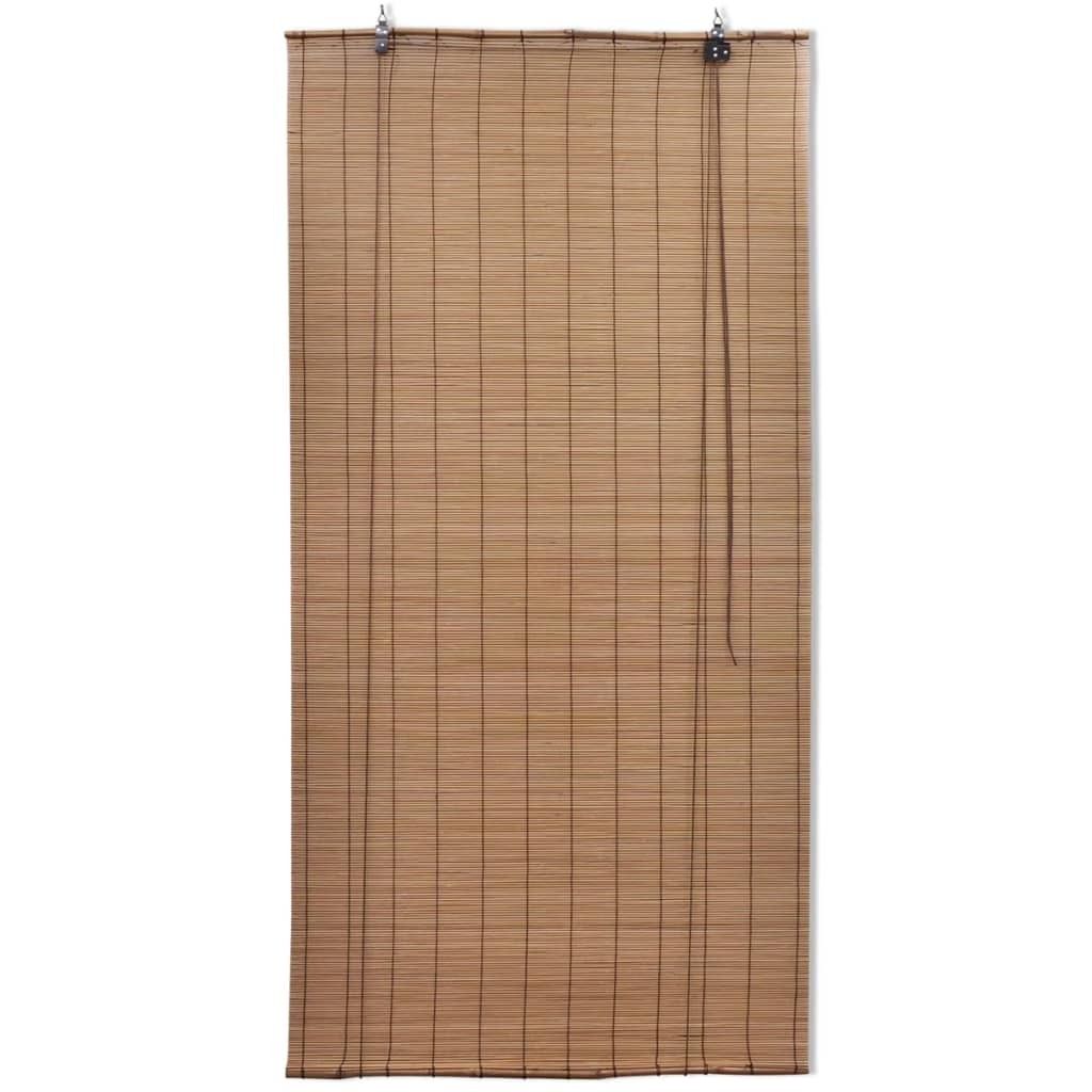 vidaXL Bambusrollos 2 Stk. 120x220 cm Braun Produktbild 