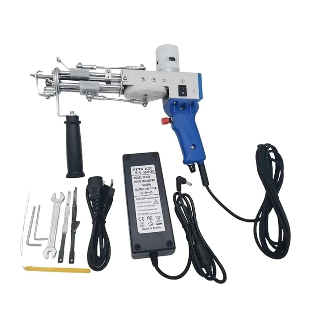 Tufting Gun 2 in 1 Elettrica: Fai Tappeti Professionali in Nero