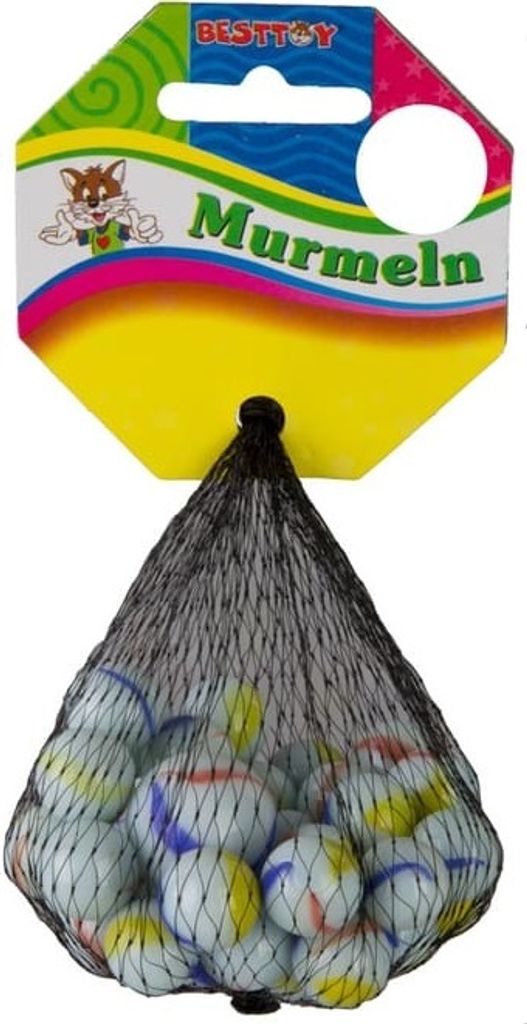 Besttoy - Glasmurmeln - weiß - 41-teilig Produktbild 