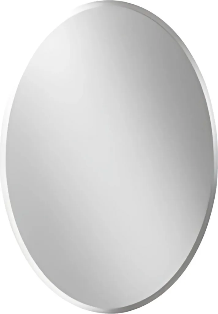 Miroir mural en noyer Nulad 60x80 cm forme organique pour déco chic