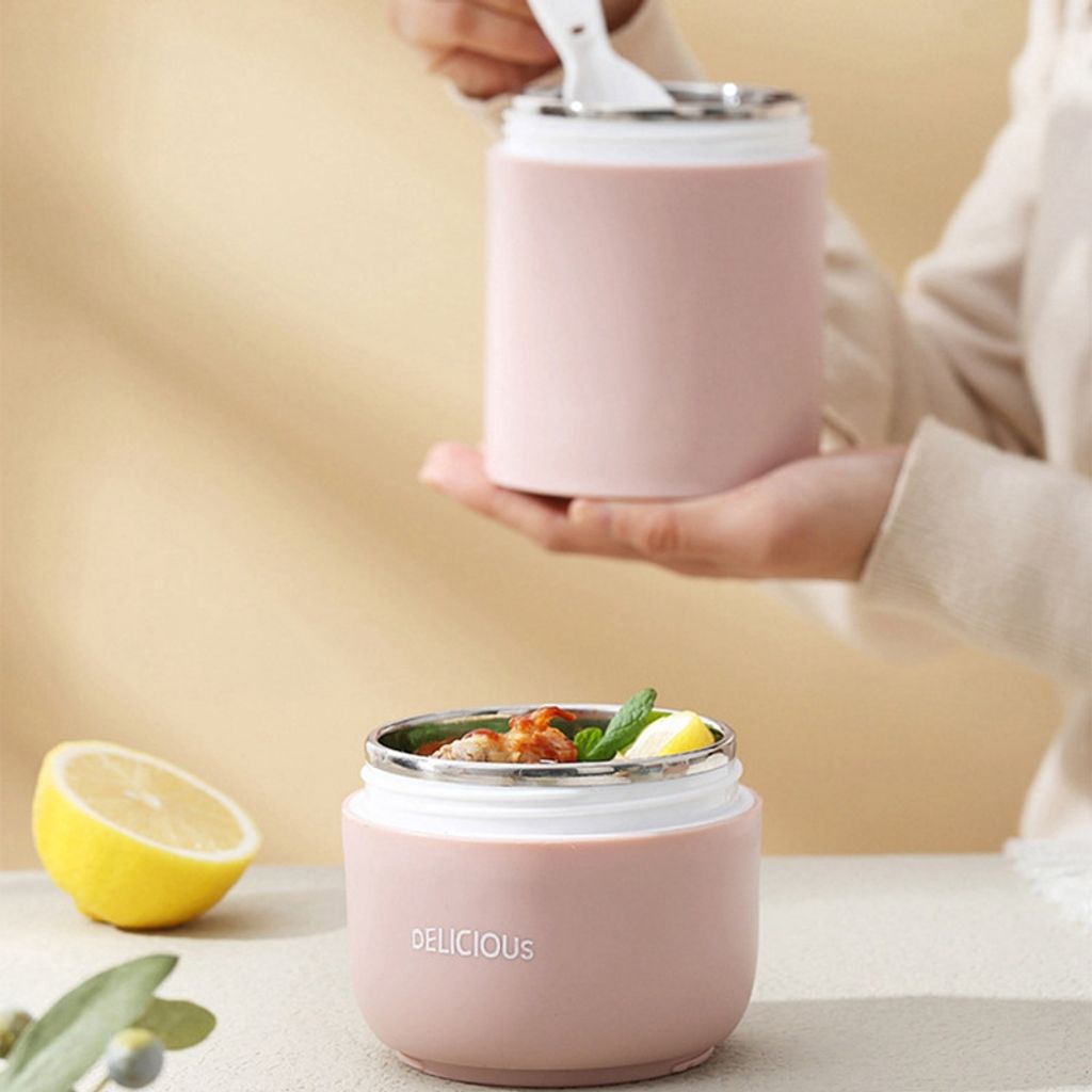 800 ml Müslibecher To Go, Lunchpot aus Edelstahl, Produktbild 3