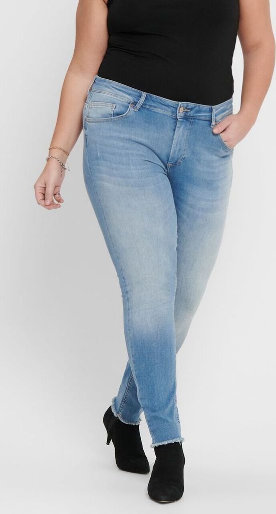 Only CARWILLY REG SK ANK DNM REA1467 NOO Light Blue Denim Produktbild 