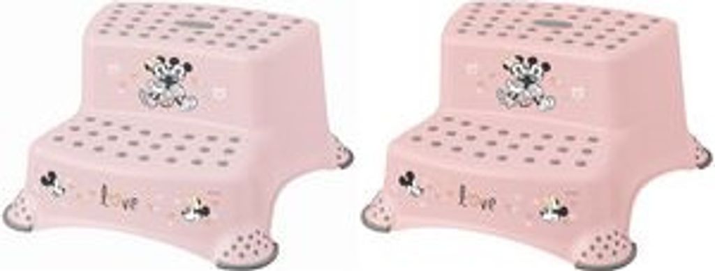 Sgabello A Due Livelli Keeeper | Per Bambini 3-14 Anni | Antiscivolo | Rosa Nordic - Foto 4