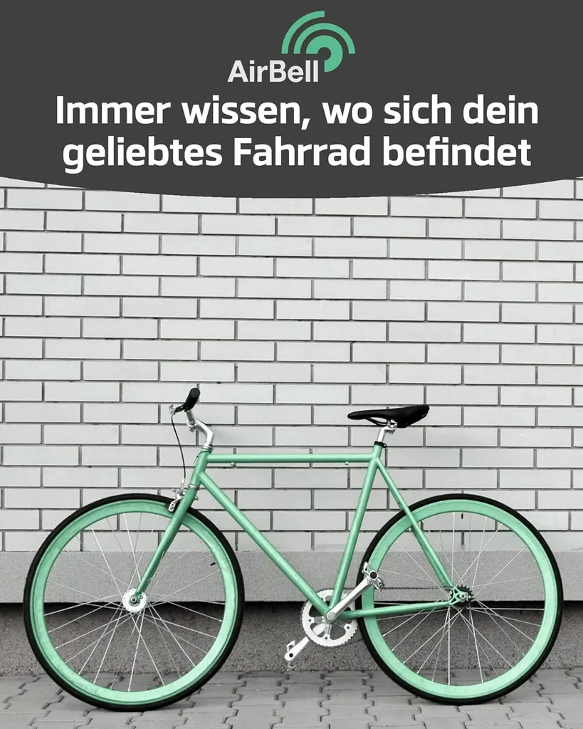 Sonnette vélo discrète avec support AirTag intégré - Antivol GPS 22,2 mm