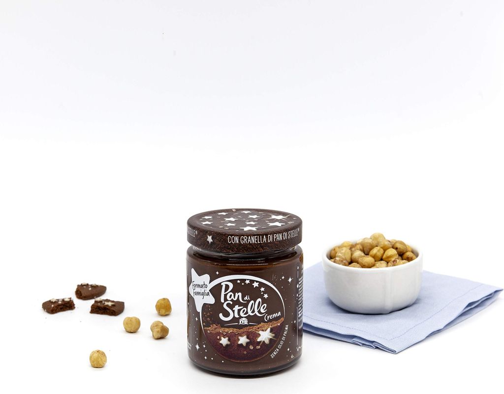 Pan di Stelle Crema Spalmabile Haselnuss Streichfähige Creme Sahne 480g