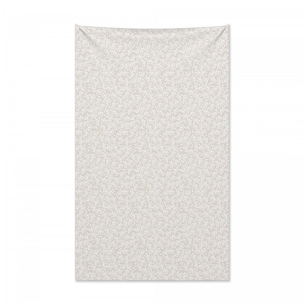 Abakuhaus Beige Wandteppich und Tagesdecke, Zusammenfassung wirbelt Kurven aus Weiches Mikrofaser Stoff Kein Verblassen Klare Farben Waschbar, 140 ...