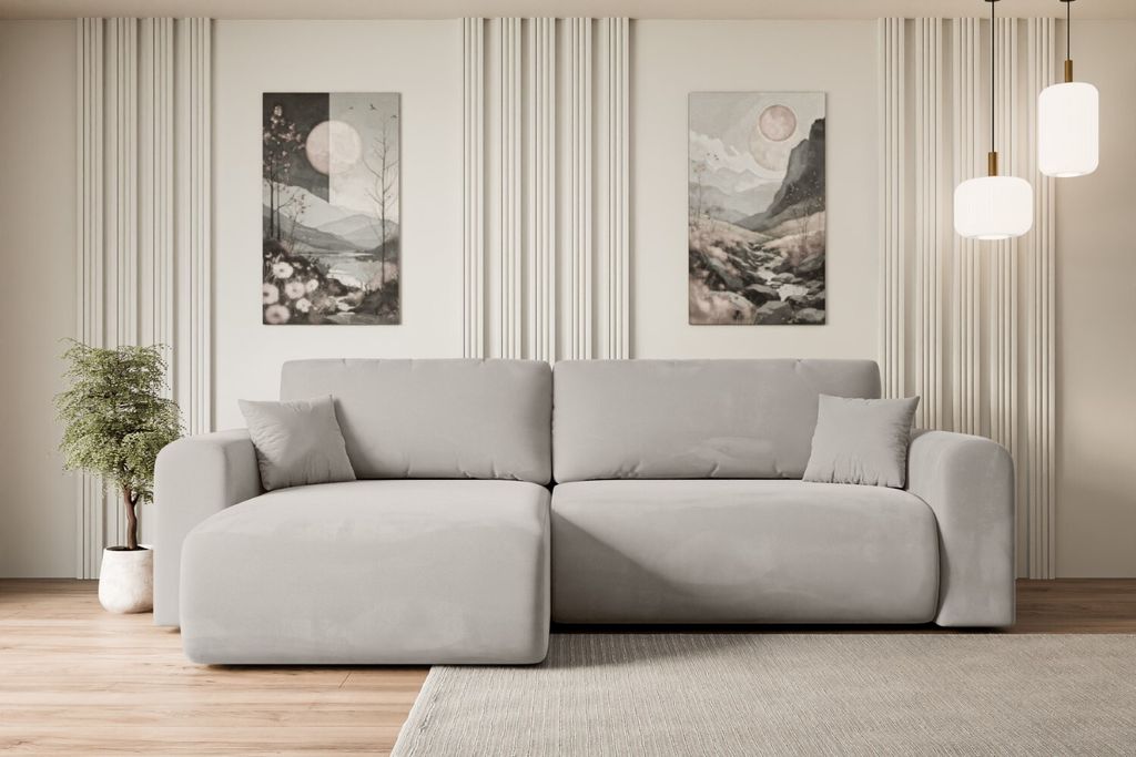 ALTDECOR Ecksofa mit Schlaffunktion und Bettkasten Corner Produktbild 