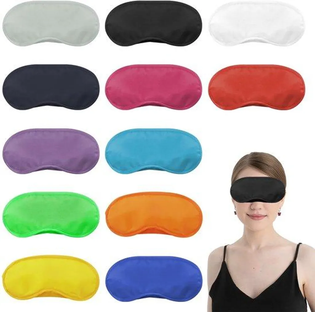 Masque de sommeil bloquant la lumière lot de 12 pour dormir en plein jour