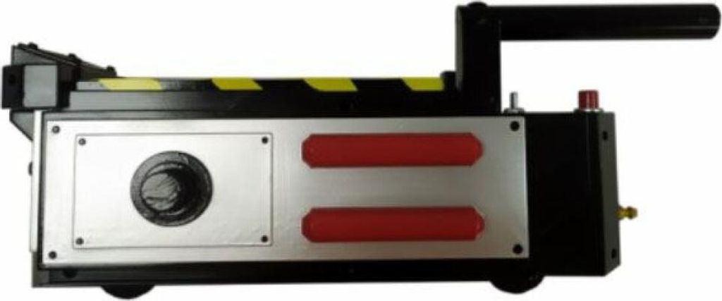 A Ghostbusters proton pack replica.