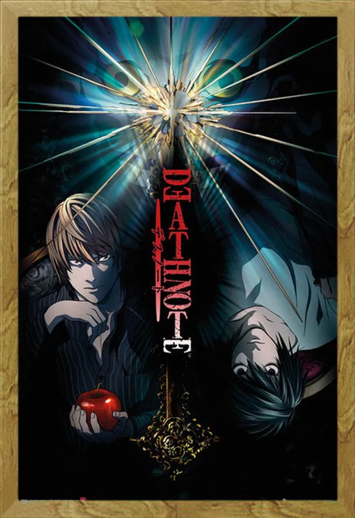 Maxi Poster Death Note Duo Cornice Shinsuke Rovere Acrilico Shonen