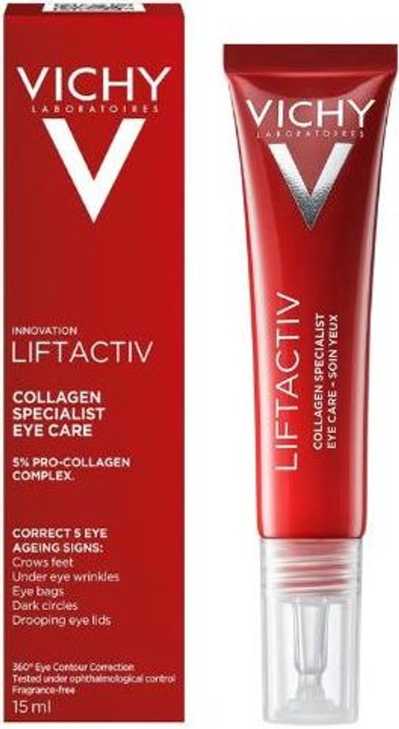 Vichy Liftactiv Collagen Spezial-Augencreme 15 ml Produktbild 