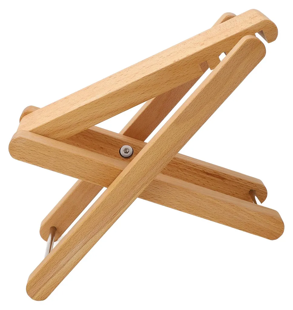 Support de pied pour guitare classique bois pliable hauteur ajustable - 20
