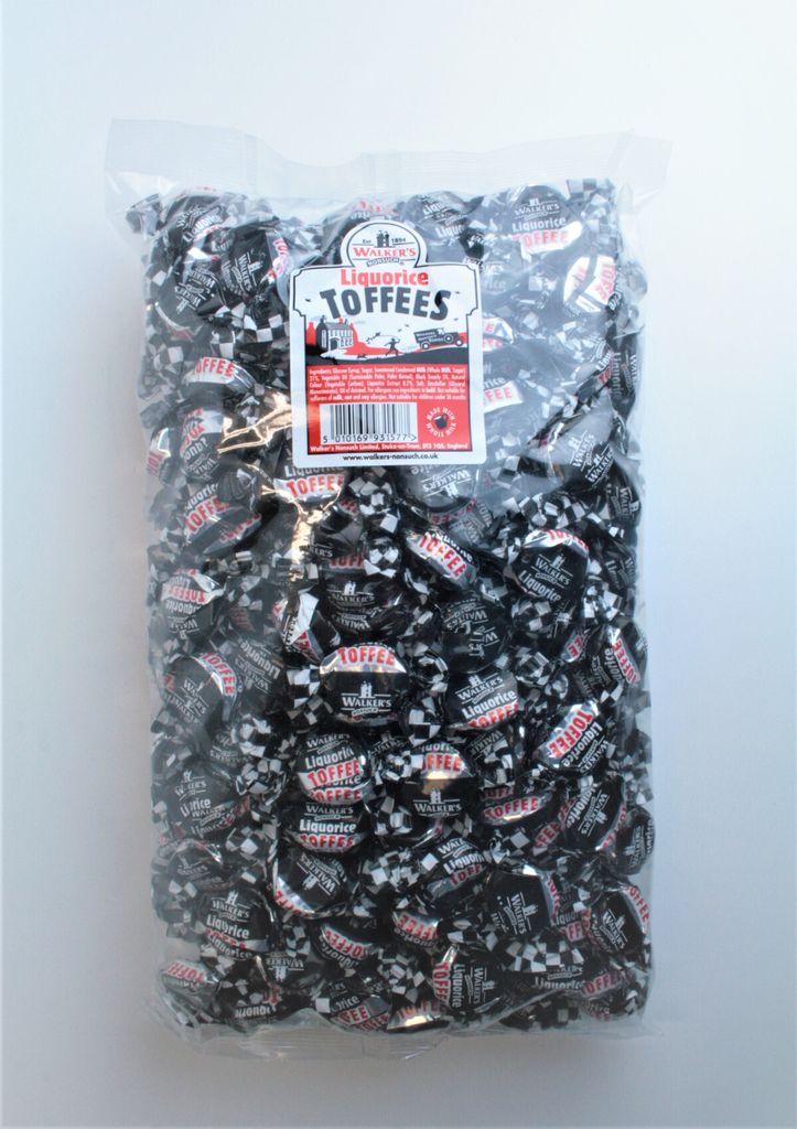 Walker's Nonsuch Toffees Liquorice (jedno balenie 2,5 kg) Obrázok produktu 