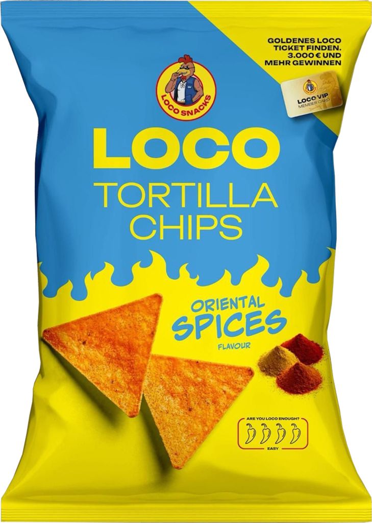 LOCO Tortilla Chips Oriental Spices 100g Produktbild 