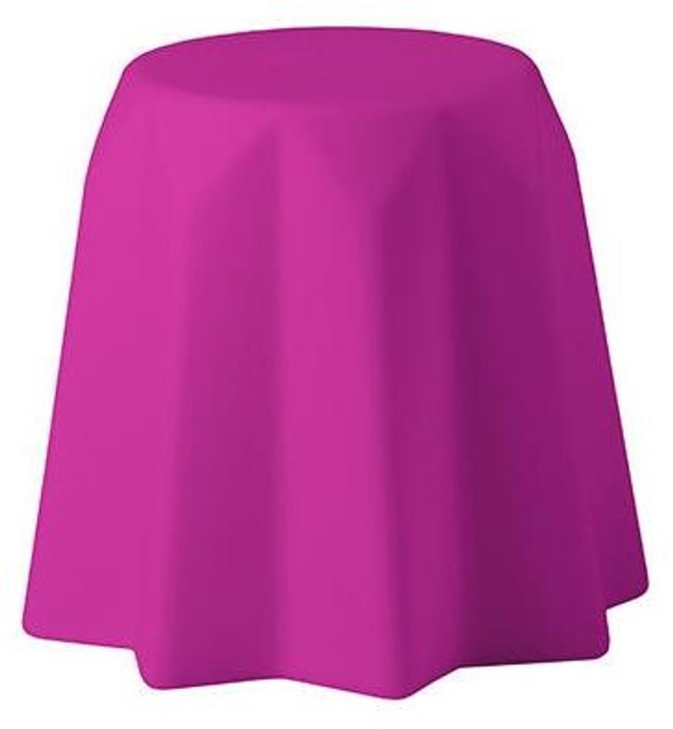 Niedriger Hocker Polyethylen Modernes, extravagantes Design Slide Pandoro - Fucsia