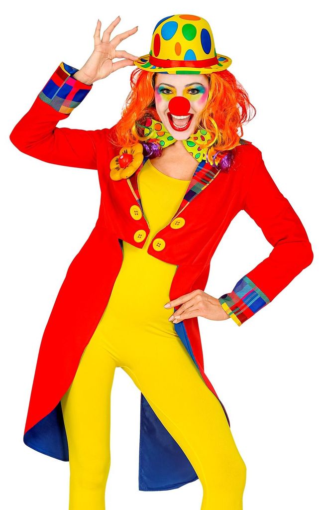 Clown-Frack Damen rot, Groesse:M