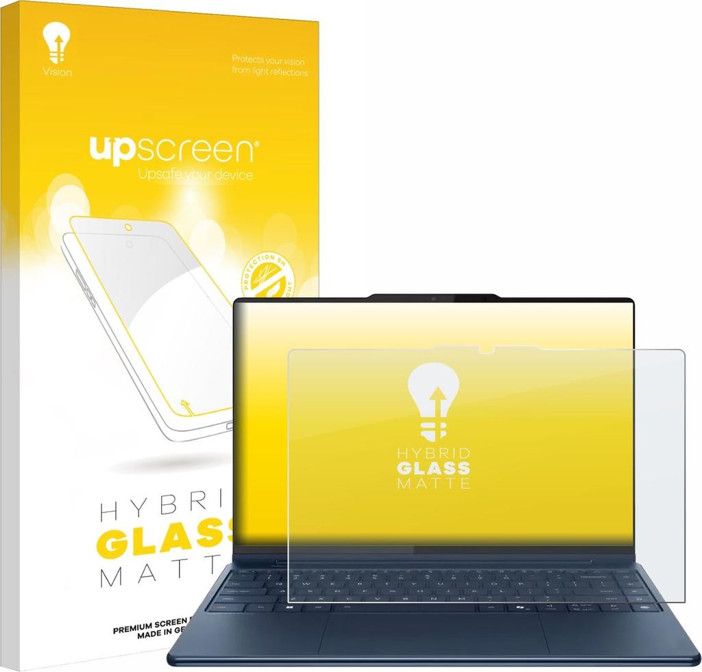 upscreen Entspiegelungs Schutzglas für Lenovo Yoga Pro 9i Gen 10 Aura Edition 16" Touch Schutzfolie Panzer Folie Glas Display Schutz matt