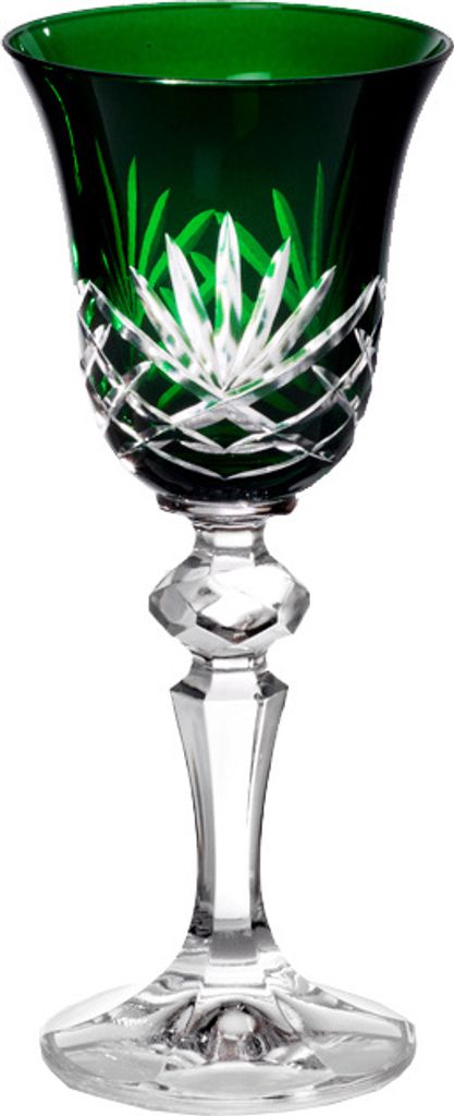 Likörglas Handgeschliffen Laura 60ml Grün