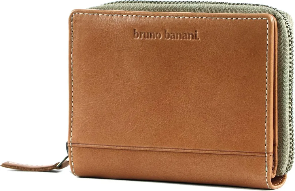 bruno banani Wallet Zip With Flap Cognac - Grand porte-monnaie en cuir