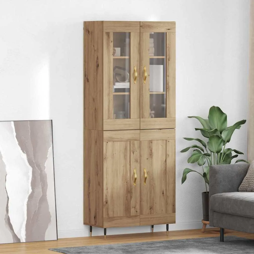 vidaXL Credenza 2 Pezzi Rovere Artisan - Il Mobile Robusto per Casa