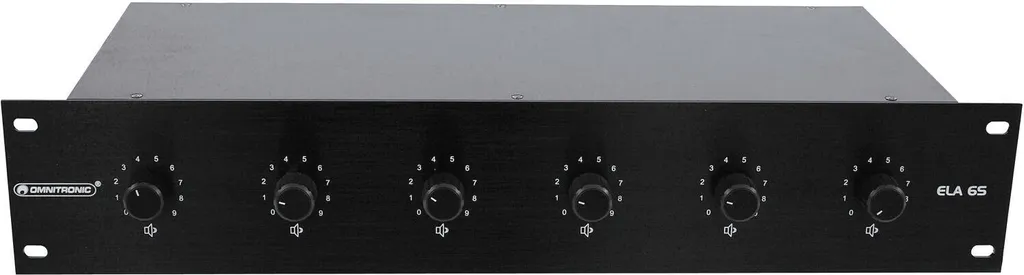 Contrôleur de Son pour Magasin et Restaurant Omnitronic ELA 6S 20W Noir