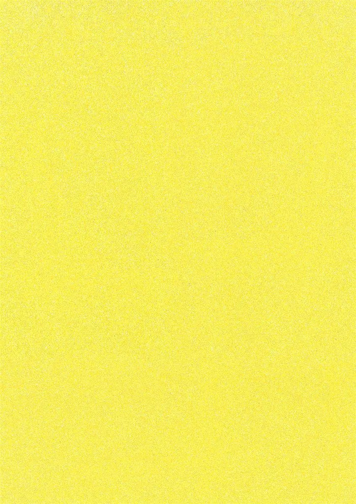 Carton pailleté jaune fluo A4 sans chute de paillettes pour déco propre
