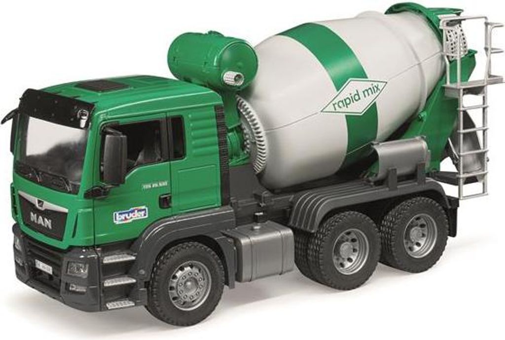 BRUDER MAN TGA betoniera bianco-verde 02739 Immagine del prodotto 