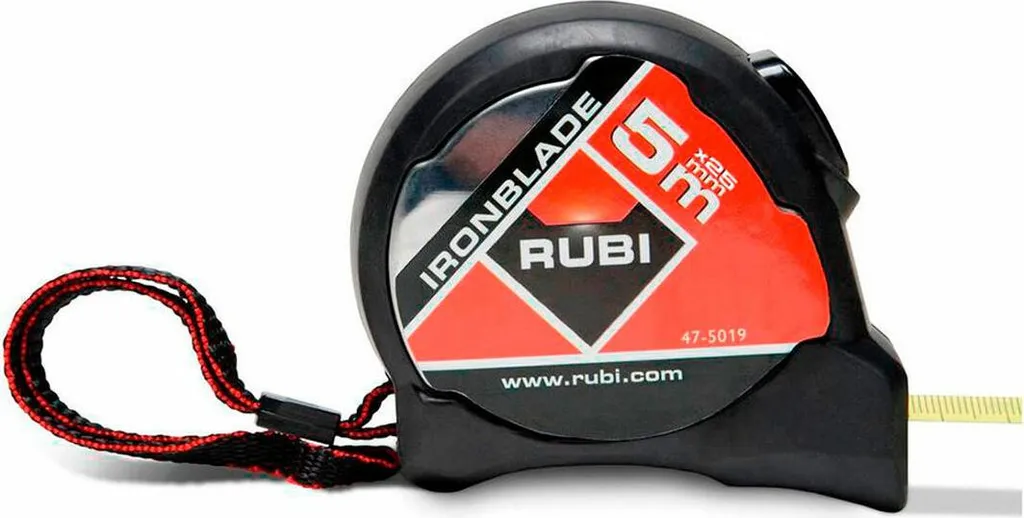 Flessometro Ironblade 5 m. x 25 mm. doppia marcatura r75909 rubi
