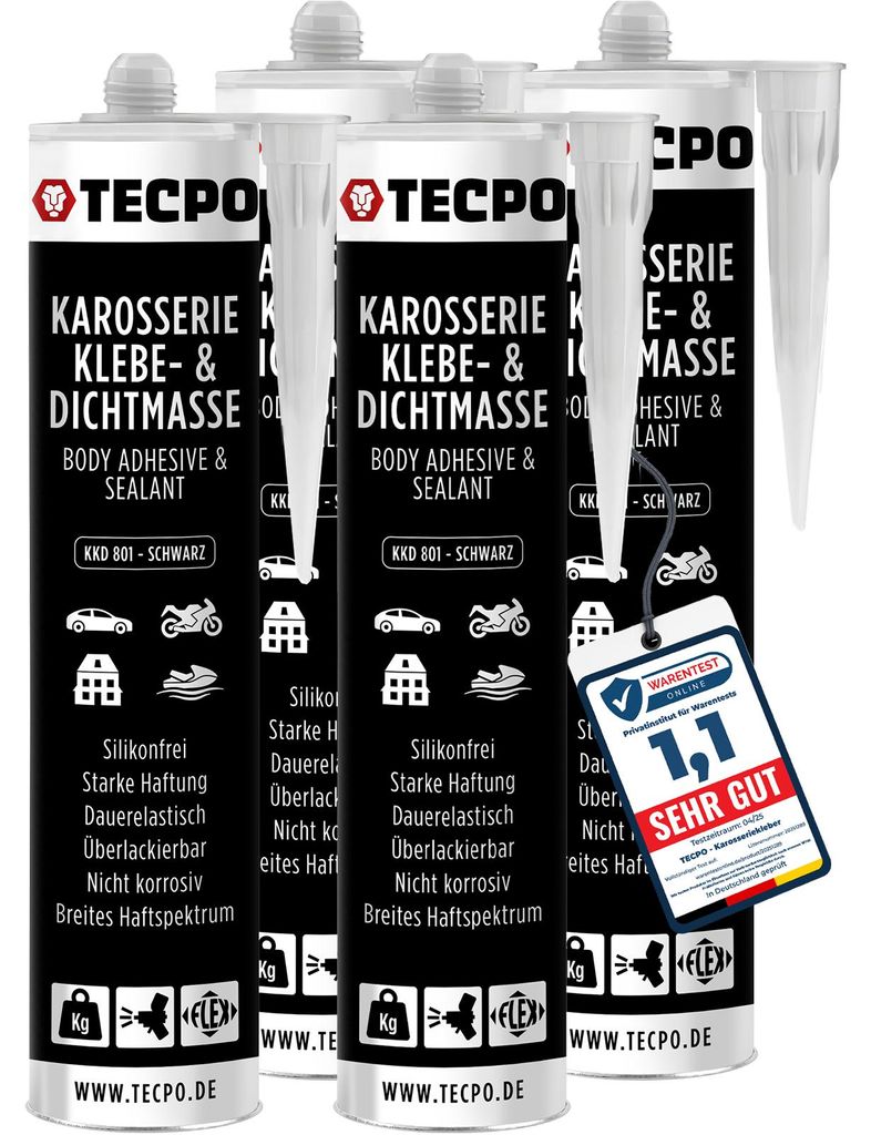 TECPO Karosseriekleber 4x370g Karosserie Kleber und Produktbild 