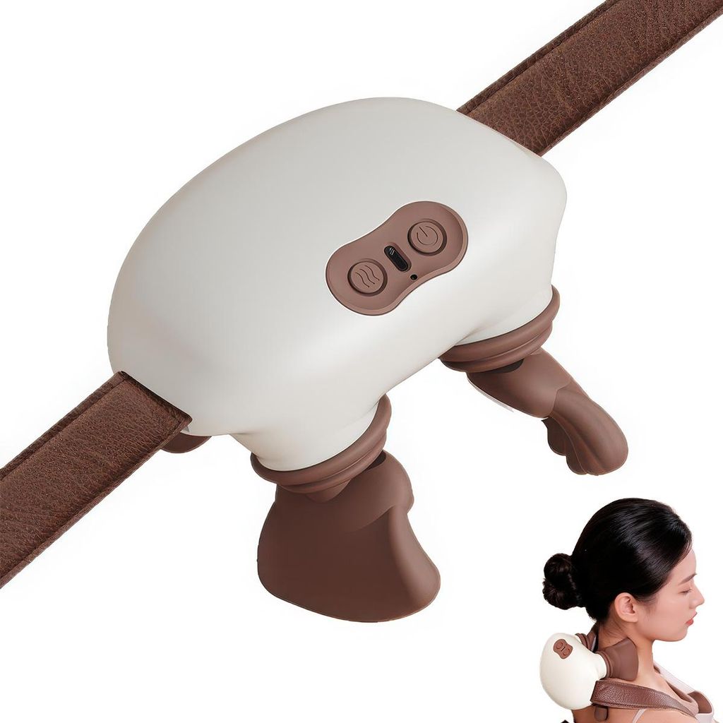 Bionische Shiatsu Massagegerät mit Wärme – Tragbares 4D Produktbild 