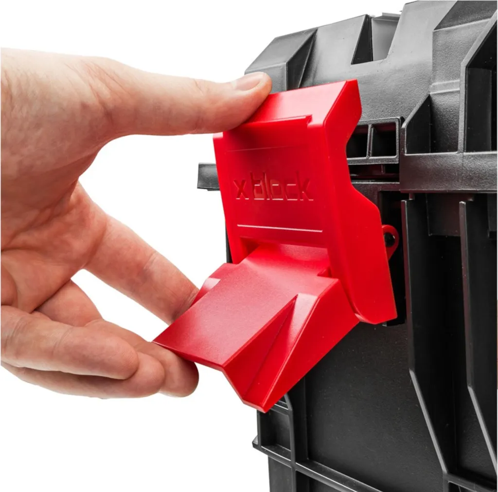 Lot de 10 Boîtes de Rangement X BLOCK avec Fermeture à Serrage Robuste