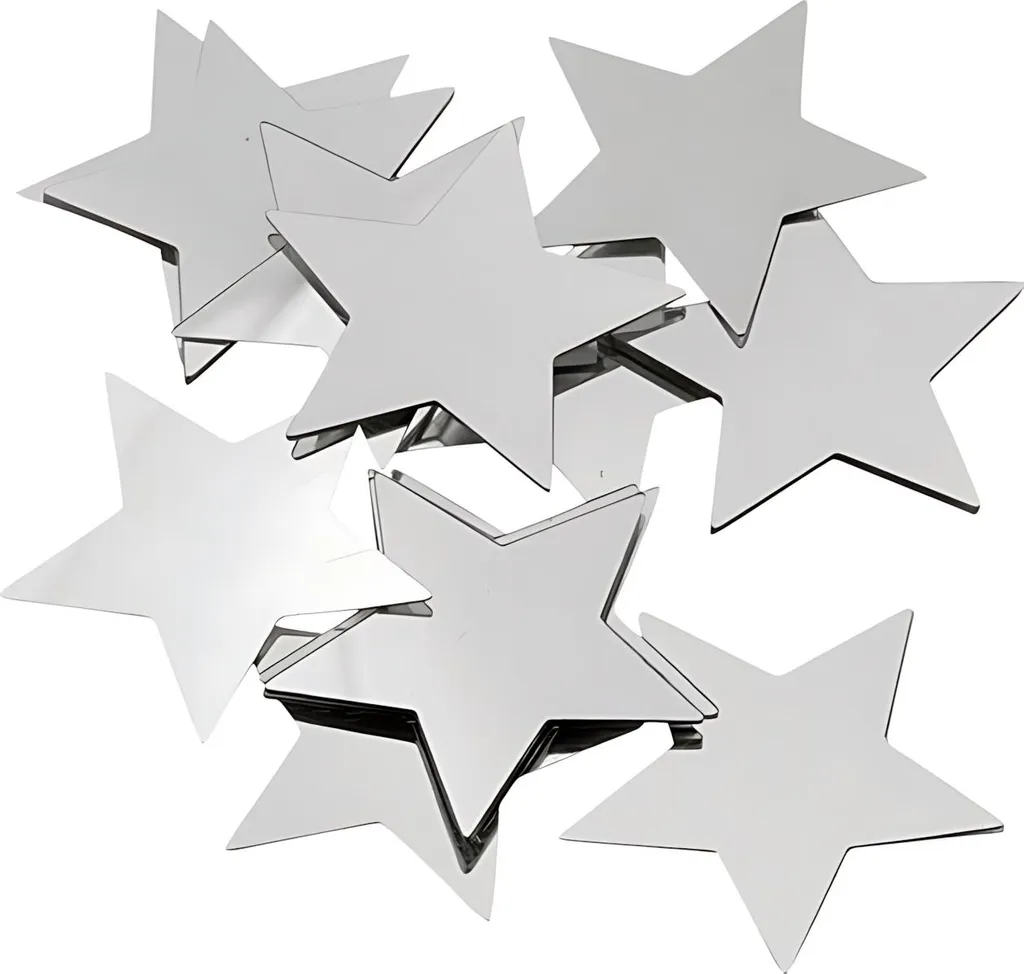 Knorr Prandell 216377775 Stelle Tinsel 30mm Argento Scrapbooking