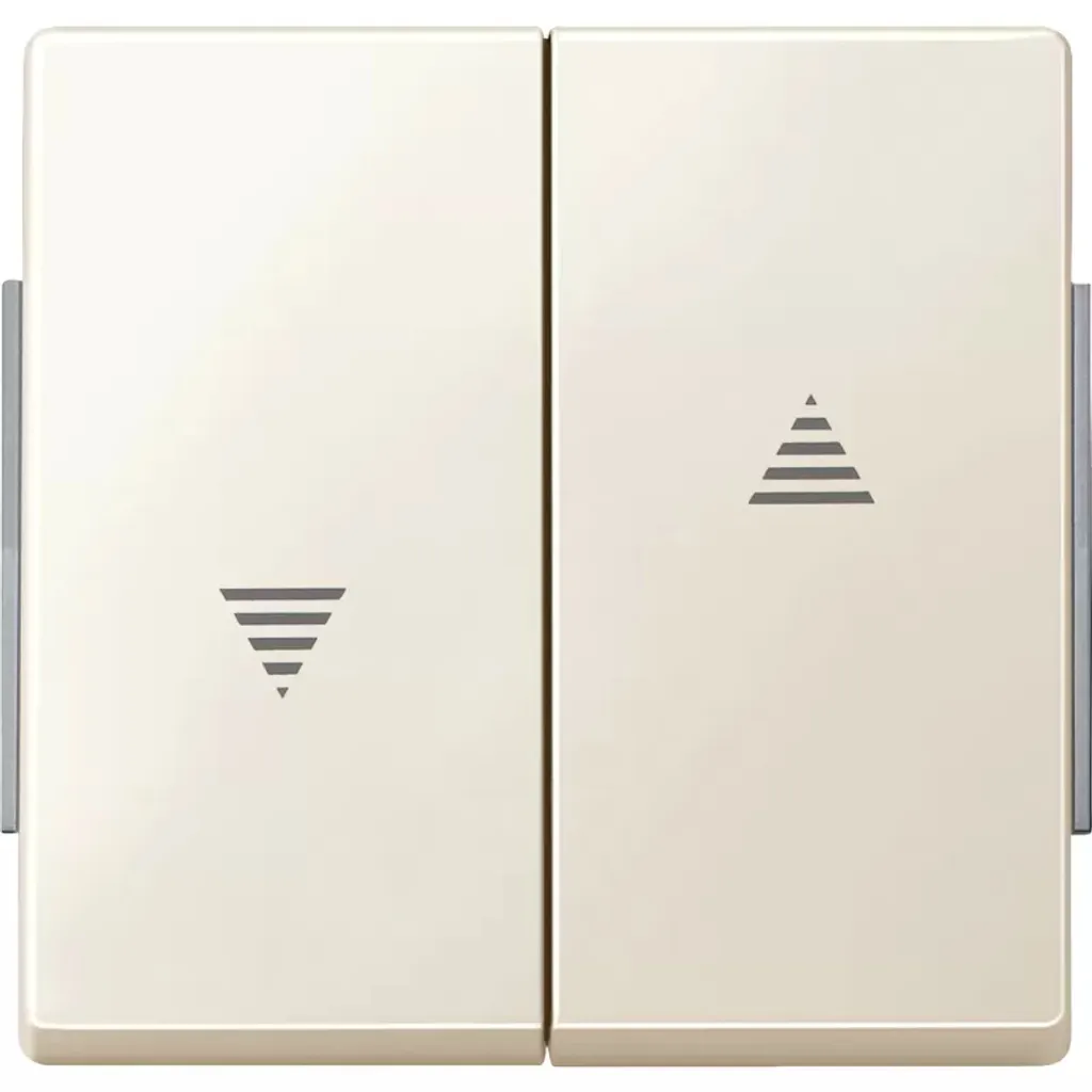 Bouton à bascule blanc AQUADESIGN résistant pour poussoir de volet
