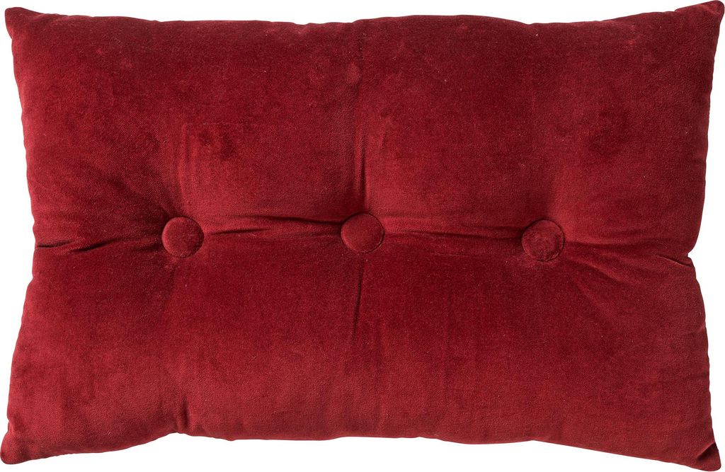 Dutch Decor Dekokissen Valerie 40x60 cm Rot Unifarben
