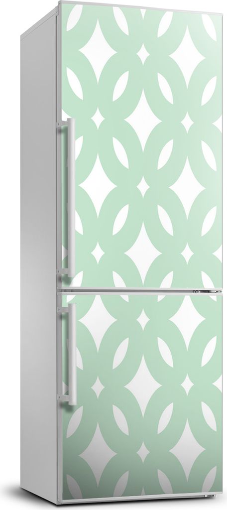 Tulup Kühlschrankdekoration - 70x190 cm - Aufkleber auf dem Kühlschrank - geometrischer Hintergrund