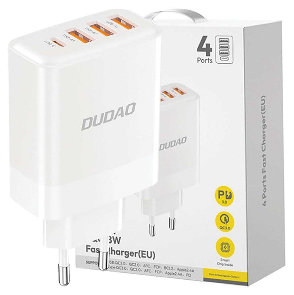 Dudao A5Heu chargeur secteur 3X Usb-A 1X Usb-C Pd20W - Image du produit 