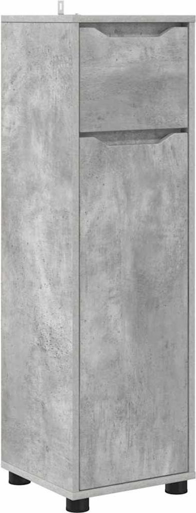 vidaXL Badezimmerschrank Beton Grau 30,5 x 30 x 101 cm Holzwerkstoff