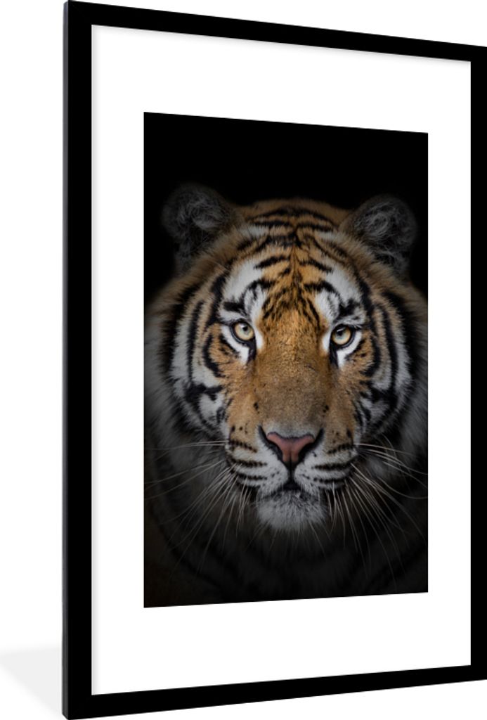 MuchoWow® Gerahmtes Poster Tiger - Wildtiere - Porträt - Produktbild 