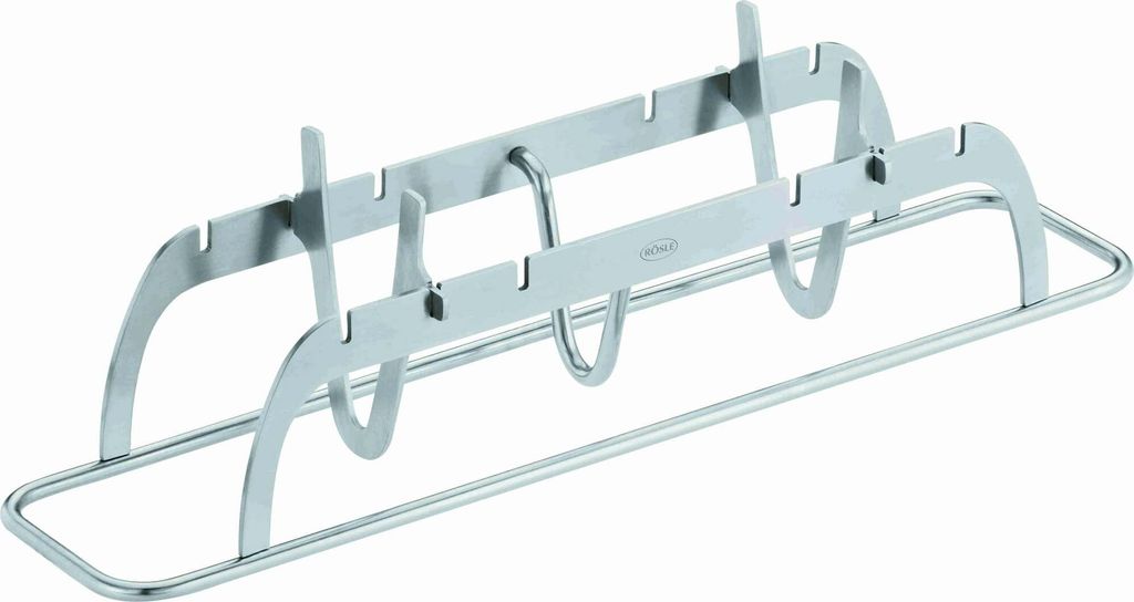 RÖSLE Fischhalter Edelstahl 18/10 für Gas- und Kohlegrill einstellbare Größe