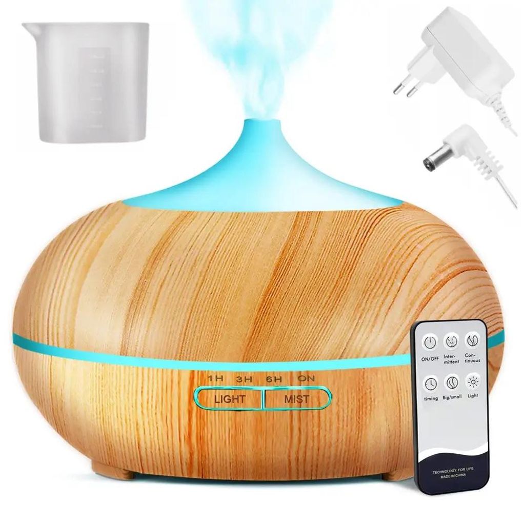 Zvlhčovač vzduchu a aromadifúzor LED RGB s diaľkovým Obrázok produktu 