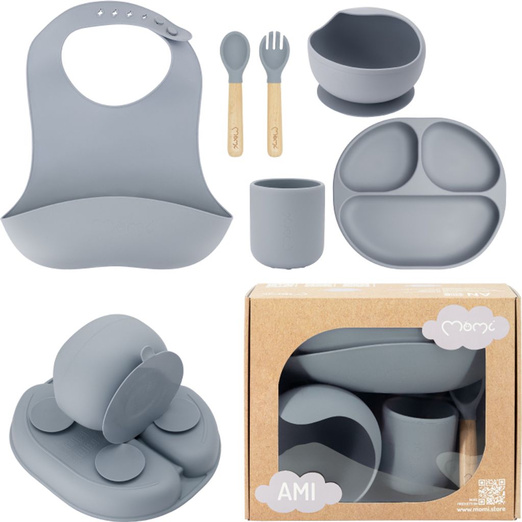 MoMi AMI - Set de vaisselle en silicone pour enfants - Set Image du produit 