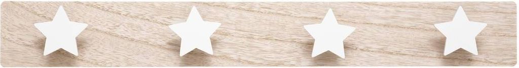 Kleiderhaken für Kinder - Holz - weiß - 55x7 cm - Atmosphera créateur d'intérieur
