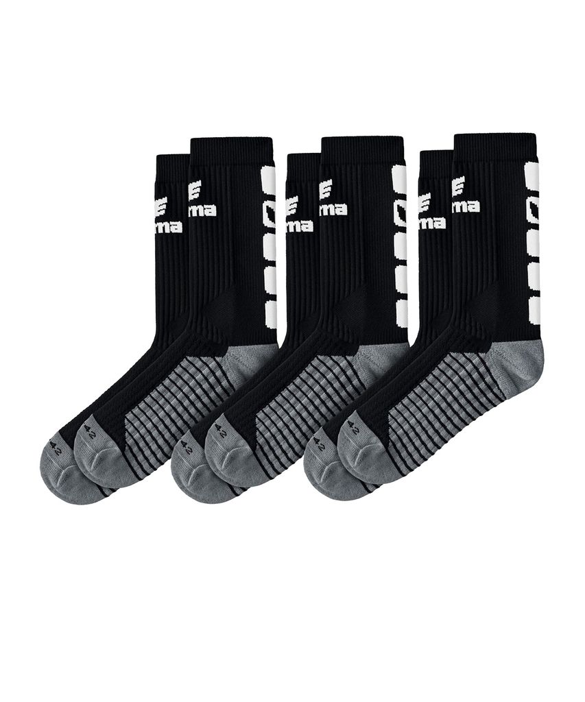 Erima Classic 5-C Socken 3Er Pack - Schwarz / Weiß