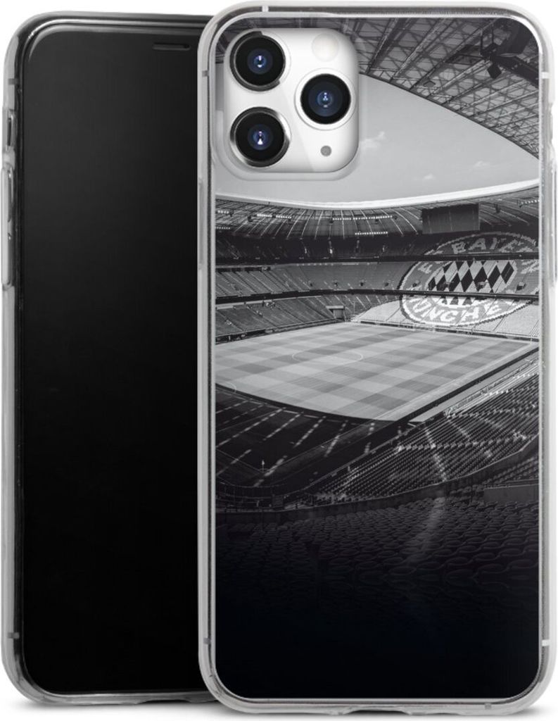 DeinDesign Slim Hülle für Apple iPhone 11 Pro Silikon Case Ultra Dünn Handyhülle FC Bayern München FCB Stadion