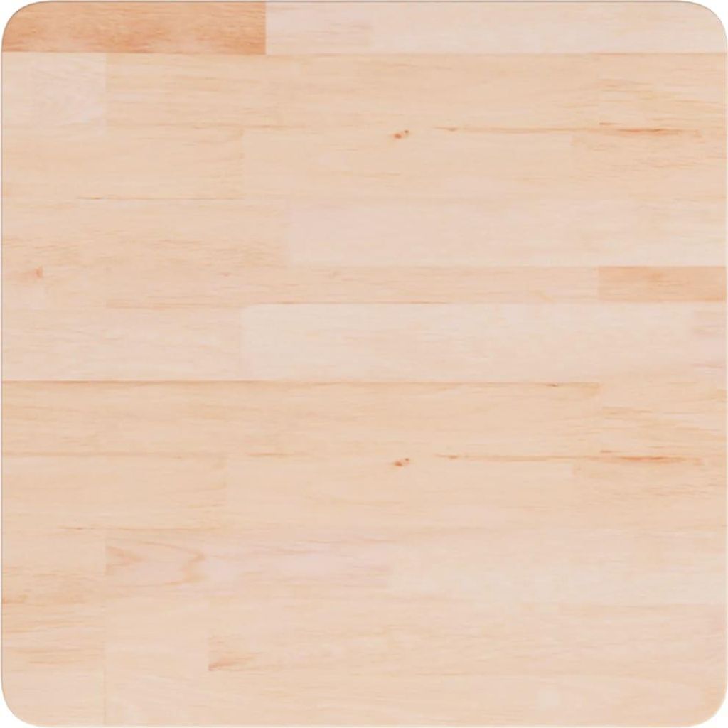 vidaXL Tischplatte Quadratisch 50x50x4 cm Eichenholz Unbehandelt